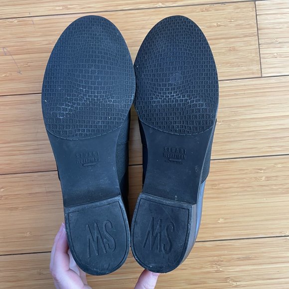 Stuart Weitzman Black Criss-Cross Loafer - Picture 5 of 5